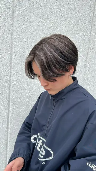 ショート カラー メンズ カツキ/GARTE 代官山のヘアスタイル