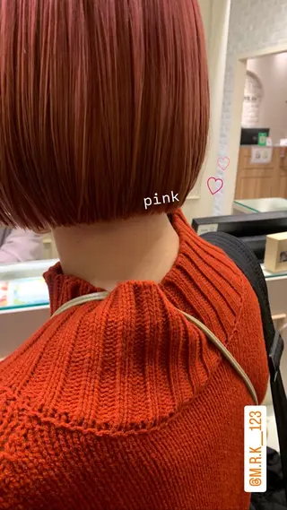 ショート カラー ヘアアレンジ noel/sylph ヘアとまつぱと眉のヘアスタイル