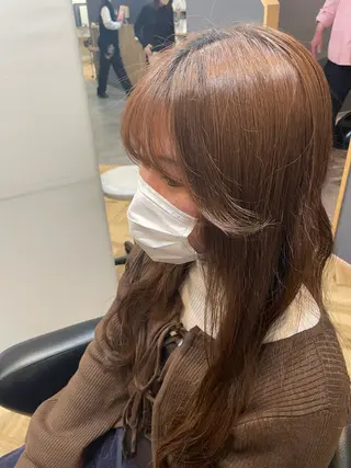 ロング 鎌取/透明感カラー /ボブ/顔まわりのヘアスタイル