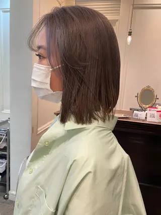 ミディアム カラー classic 新横浜所属・大人girly🛋️ 🤍yukakoのヘアスタイル