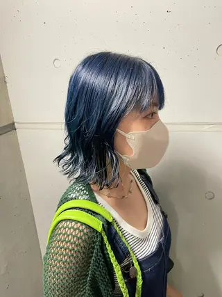 カラー ボブ、レイヤー、 ハイトーン、古淵のヘアスタイル