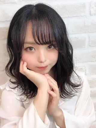 ミディアム カラー ヘアアレンジ Aujua ソムリエ 勝又舞夏のヘアスタイル