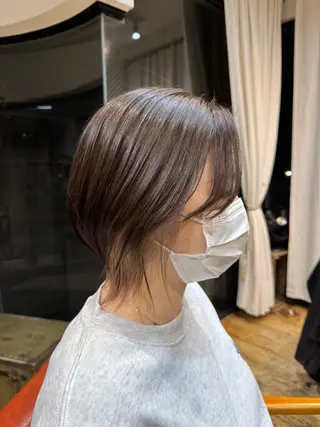 ショート カラー ヘアアレンジ 暖色系/透明感 治野心のヘアスタイル