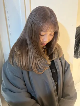 セミロング カラー 7月空きあり akaneのヘアスタイル