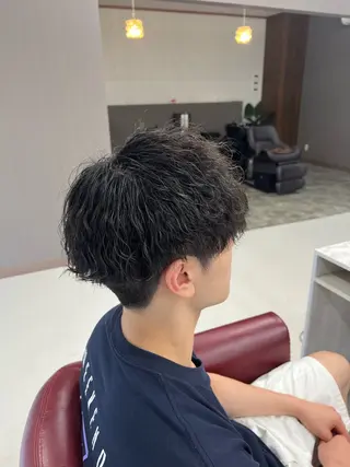 ショート パーマ メンズ KEN 🌟のヘアスタイル