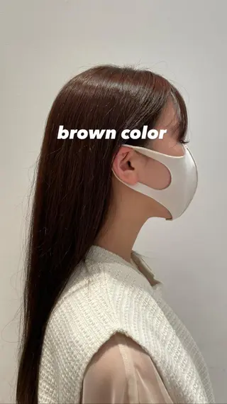 ロング k-twoたき✨艶感 カラー/美髪矯正のヘアスタイル