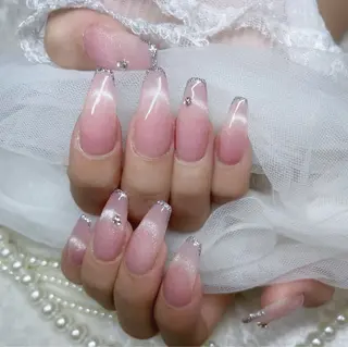 ネイル MINAMI໒꒱ Y2K、韓国ガーリーのネイルデザイン