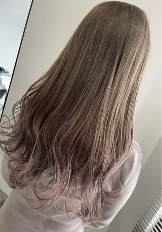 ロング 白髪ぼかし ハイライト専門/大嶋のヘアスタイル