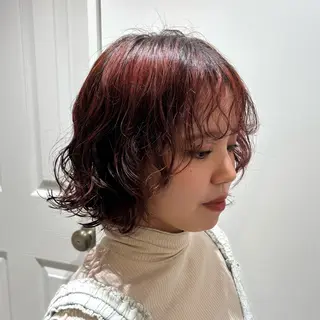 ショート パーマ のむらあんじゅ/ 韓国風レイヤーೀのヘアスタイル