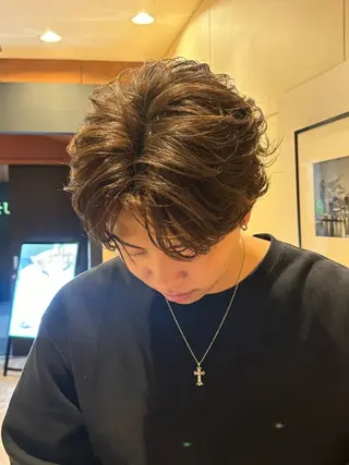 ショート カラー パーマ ✂️メンズ特化✂️ 神田のヘアスタイル