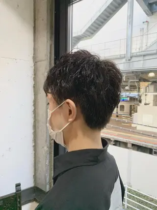 ショート パーマ メンズ 千葉駅徒歩1分✂︎ 宮内のヘアスタイル