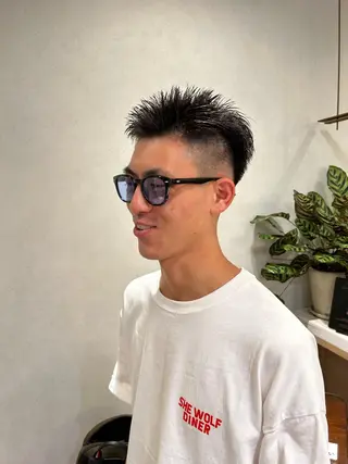 メンズ CANAAN銀座所属・艶透明感カラー/ ルーズパーマ/田中のヘアスタイル