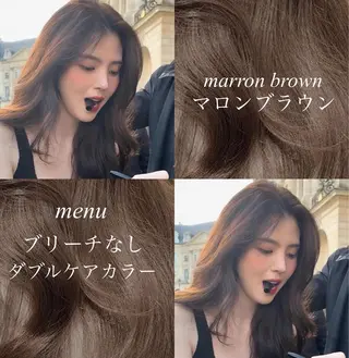 ロング カラー IVE所属・ブリーチなし🤍 渋谷／原島杏奈のヘアスタイル