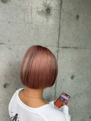 ショート カラー 透明感カラーAny/ natumi🧿のヘアスタイル