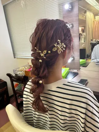 セミロング ヘアアレンジ ショート／ミニボブ マンツーマン/マユコのヘアスタイル