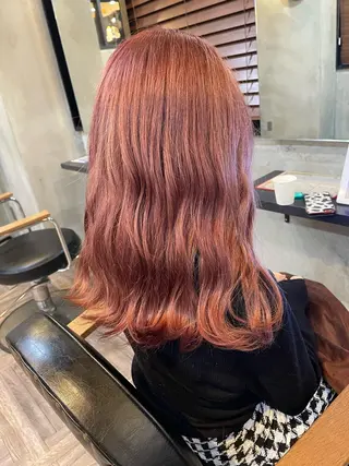 セミロング カラー La fith 店長 城谷颯人のヘアスタイル