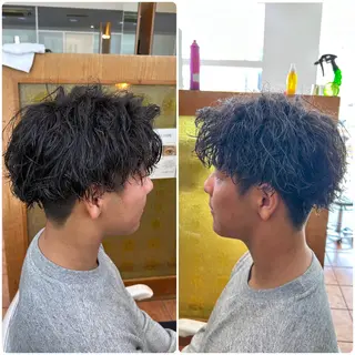 パーマ メンズ メンズスタイル 完全再現/仁翔のヘアスタイル