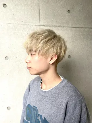 ショート カラー メンズ 堀田 結香のヘアスタイル