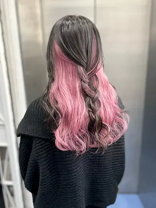 ミディアム white．梅田所属・GATE. カラーモデル募集のヘアスタイル