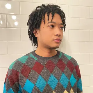 ショート カラー パーマ ヘアアレンジ メンズ キッズ ネイル マツエク・マツパ 中元 淳のヘアスタイル