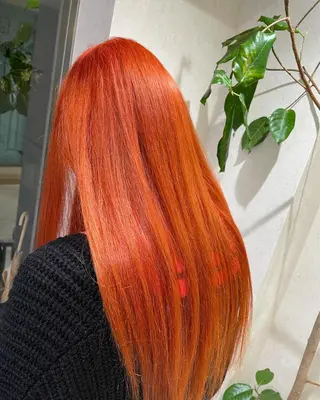 ロング カラー ヘアアレンジ 髪質改善×ハイトーン 中田啄也のヘアスタイル