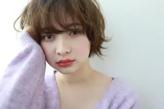 ショート カラー アンブレラカラー💫 フェイスフレーミングのヘアスタイル