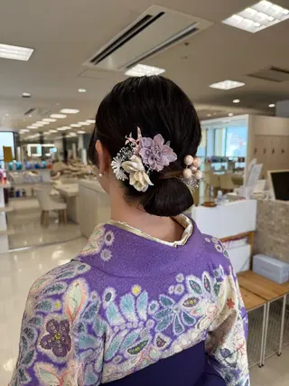 カラー ヘアアレンジ 🍒KIKUCHI KANAE🍒のヘアスタイル