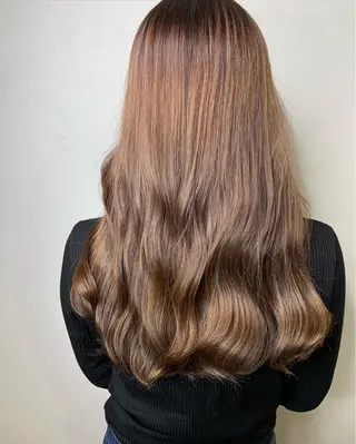 ロング カラー オリーブカラー 特化　　kaiのヘアスタイル