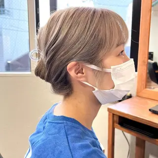 セミロング カラー 韓国ヘア /男女❄️ 細江 美紅のヘアスタイル