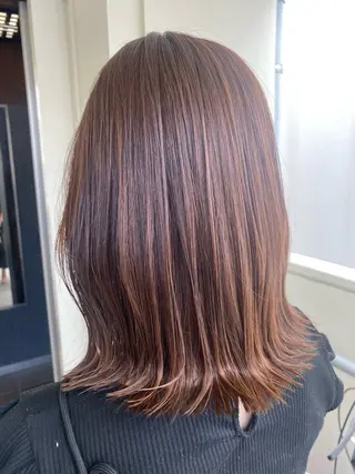 ミディアム カラー ヘアー.ネイル二刀流 misa🫧のヘアスタイル