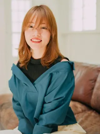 ミディアム カラー パーマ amie所沢駅 プロペ通り店【アミ】のヘアスタイル