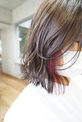 ミディアム カラー 西岡 優太のヘアスタイル