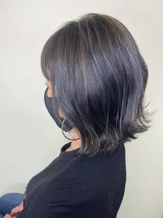 ミディアム カラー ✴︎ヒラガカナ✴︎ ECLAT HAIRのヘアスタイル