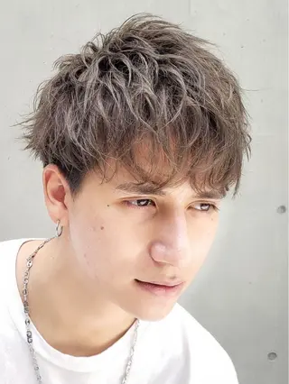 ショート カラー パーマ メンズ RETOUCH by fifth 銀座店所属・似合わせカット /fifth富樫倭のヘアスタイル