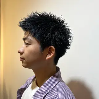 ショート カラー パーマ ヘアアレンジ メンズ メンズ特化 美容師かずまのヘアスタイル