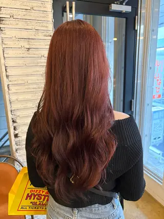 ロング カラー ✨艶ブリーチカラー✨ 酸性ストレート光太郎のヘアスタイル