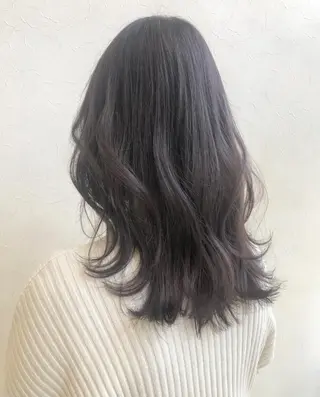 セミロング カラー nakahara madokaのヘアスタイル