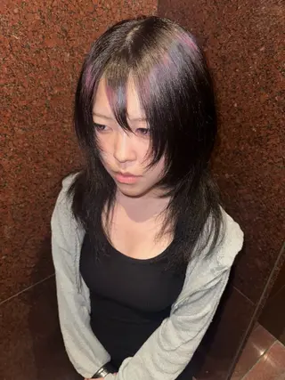 セミロング カラー 透明感カラー・レイヤ ー特化🔥 ちかまるのヘアスタイル