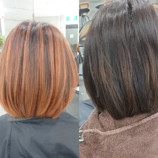 ショート カラー 艶髪✨ブリーチ職人 井手正康のヘアスタイル