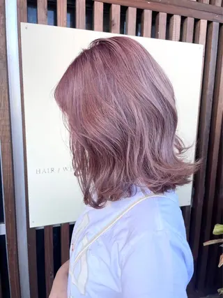 ミディアム カラー 美容学校2年生限定 muscali💓のヘアスタイル