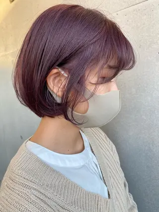 ミディアム ୨୧柔らかいカラー nozomi ୨୧のヘアスタイル