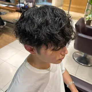 パーマ メンズ 🦋Misaki🦋 メンズパーマ/着付けのヘアスタイル