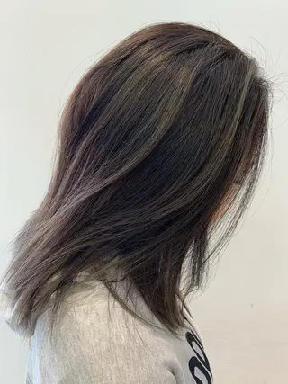 ミディアム カラー ヘアアレンジ 竹井 寛喜のヘアスタイル