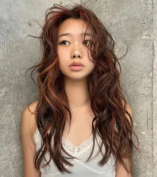 ロング カラー ヘアアレンジ Mizobe misakiのヘアスタイル