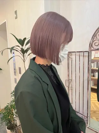 セミロング カラー ヘアアレンジ ブリーチなし/ レイヤー🌿runaのヘアスタイル