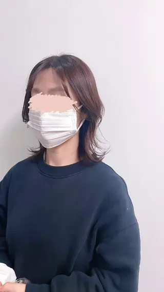 ミディアム カラー 聖花/暖色カラー /縮毛矯正/透明感のヘアスタイル