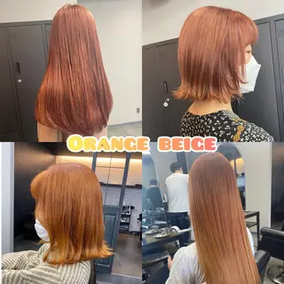 セミロング maco 艶感ハイトーン🦋のヘアスタイル