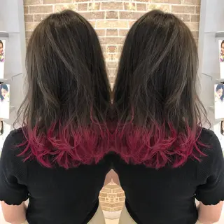 ロング 福元 保雄のヘアスタイル