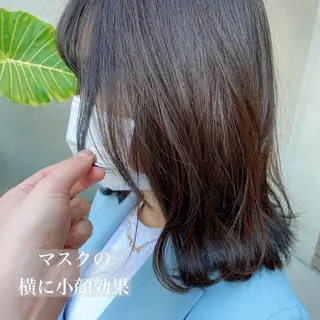 ミディアム VLOW nex the salon所属・韓国風/髪質改善/ ナガヤアキラのヘアスタイル