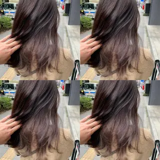 セミロング カラー ヘアアレンジ 🦋韓国ヘア 坂本 菜摘🦋のヘアスタイル